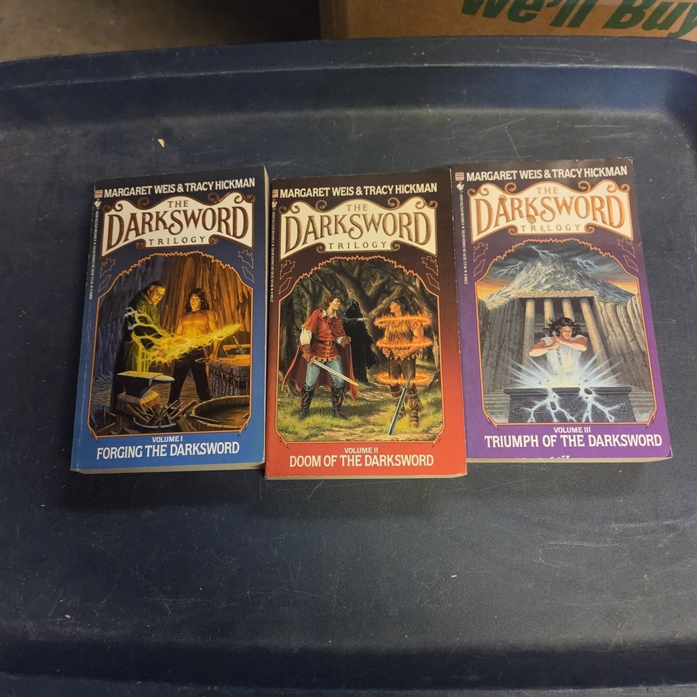 The Darksword Trilogy - Volume 1‎ + 2 + 3 - PAPERBACK BOOK 1988 SET - LOT OF 3